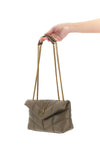 puffer toy quilted leather shoulder bag
