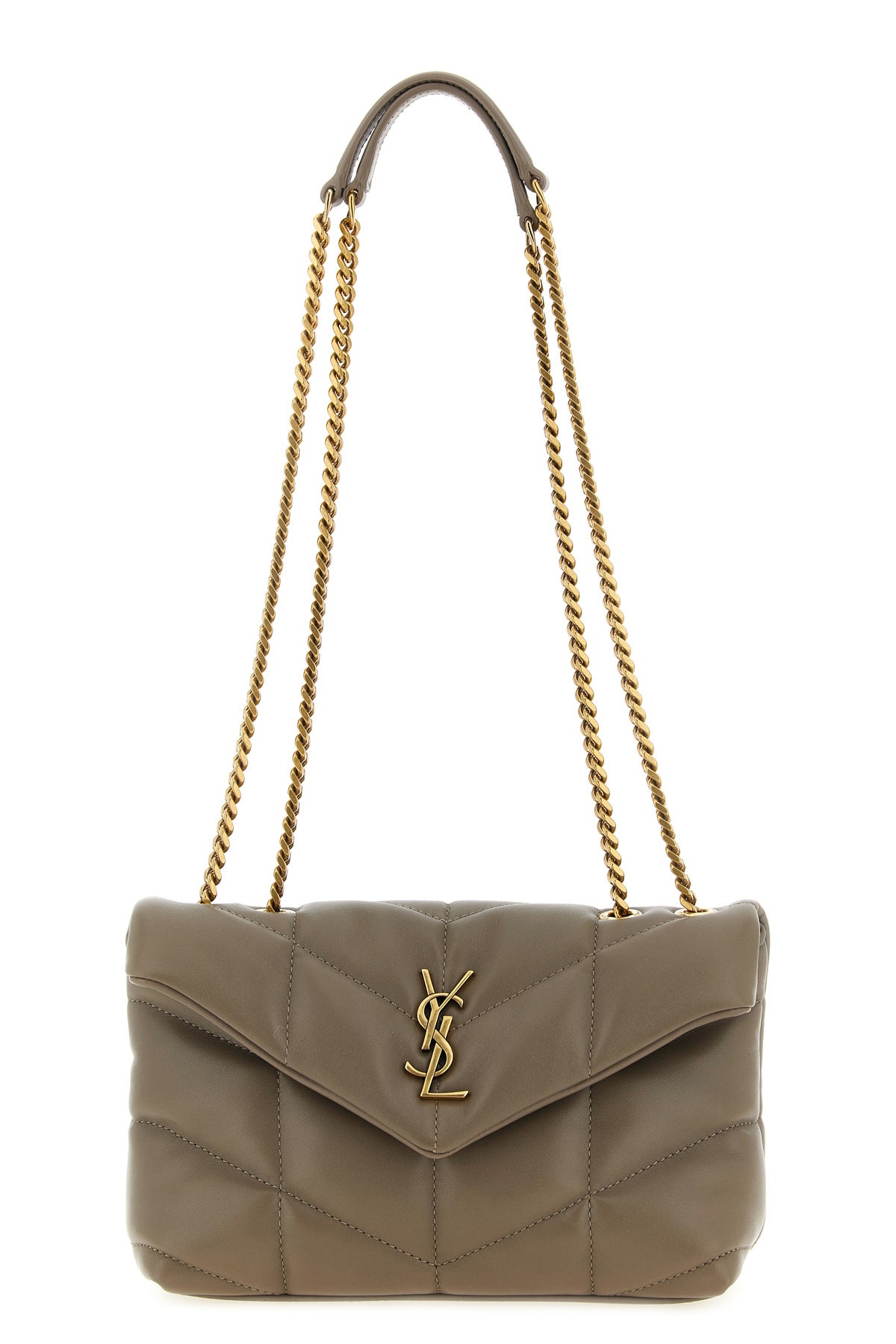 puffer toy quilted leather shoulder bag