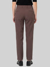 coffee stretch canvas trousers
