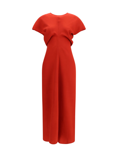 slouch waist wool dress