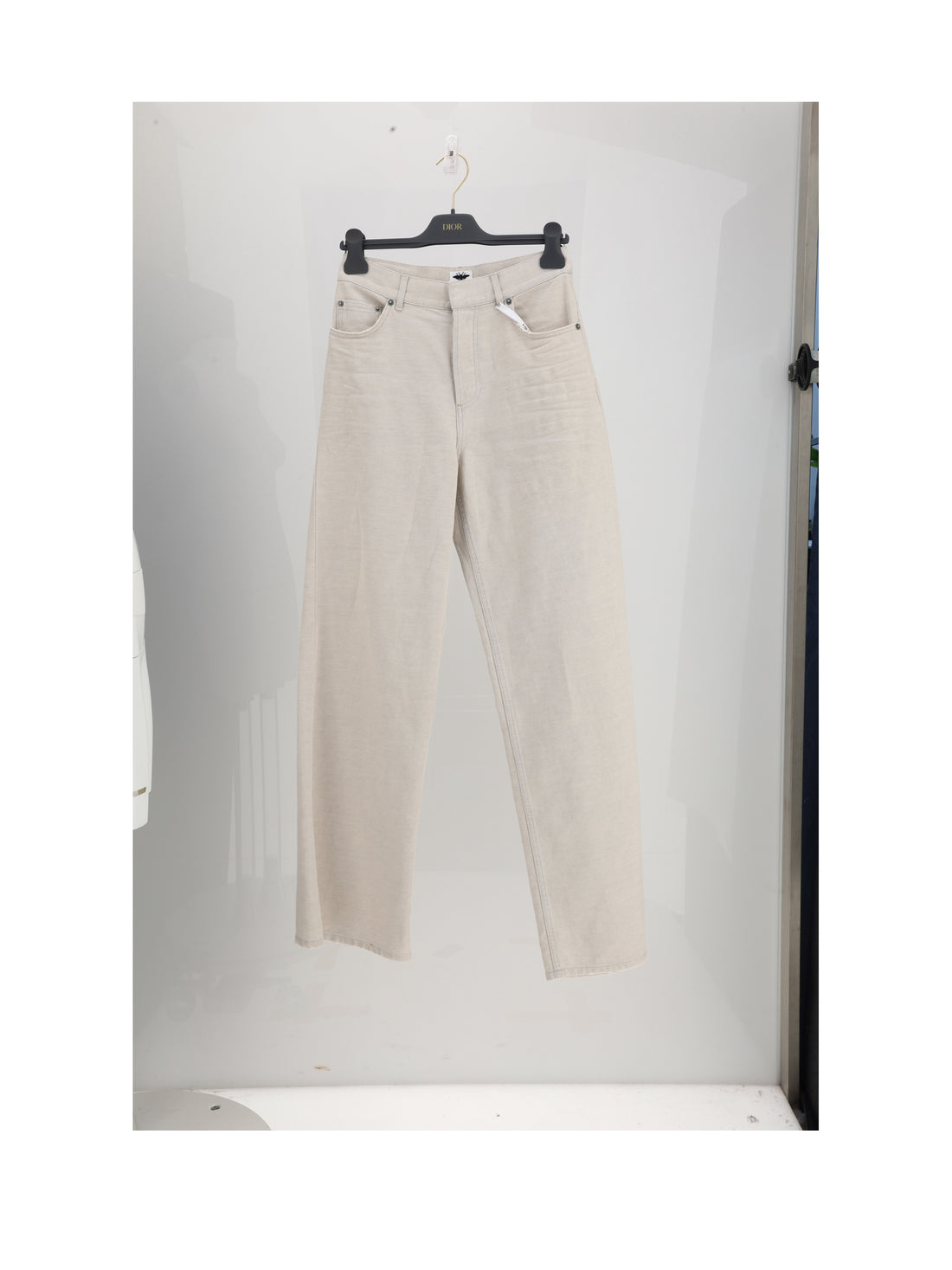 DIOR 36 denim fiori pant