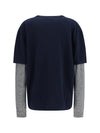 long-sleeve layered sweater
