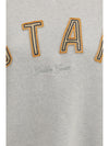sweatshirt crewneck in cotton with contrasting logo