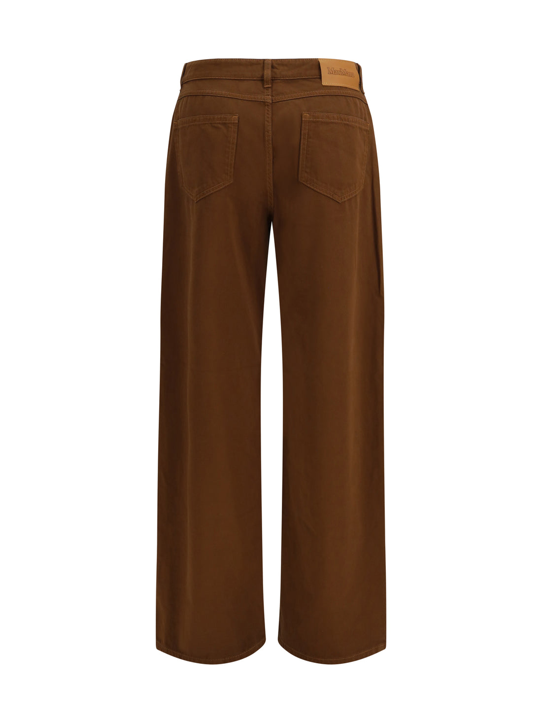 MAX MARA STUDIO 38 baggy pants in pure cotton satin