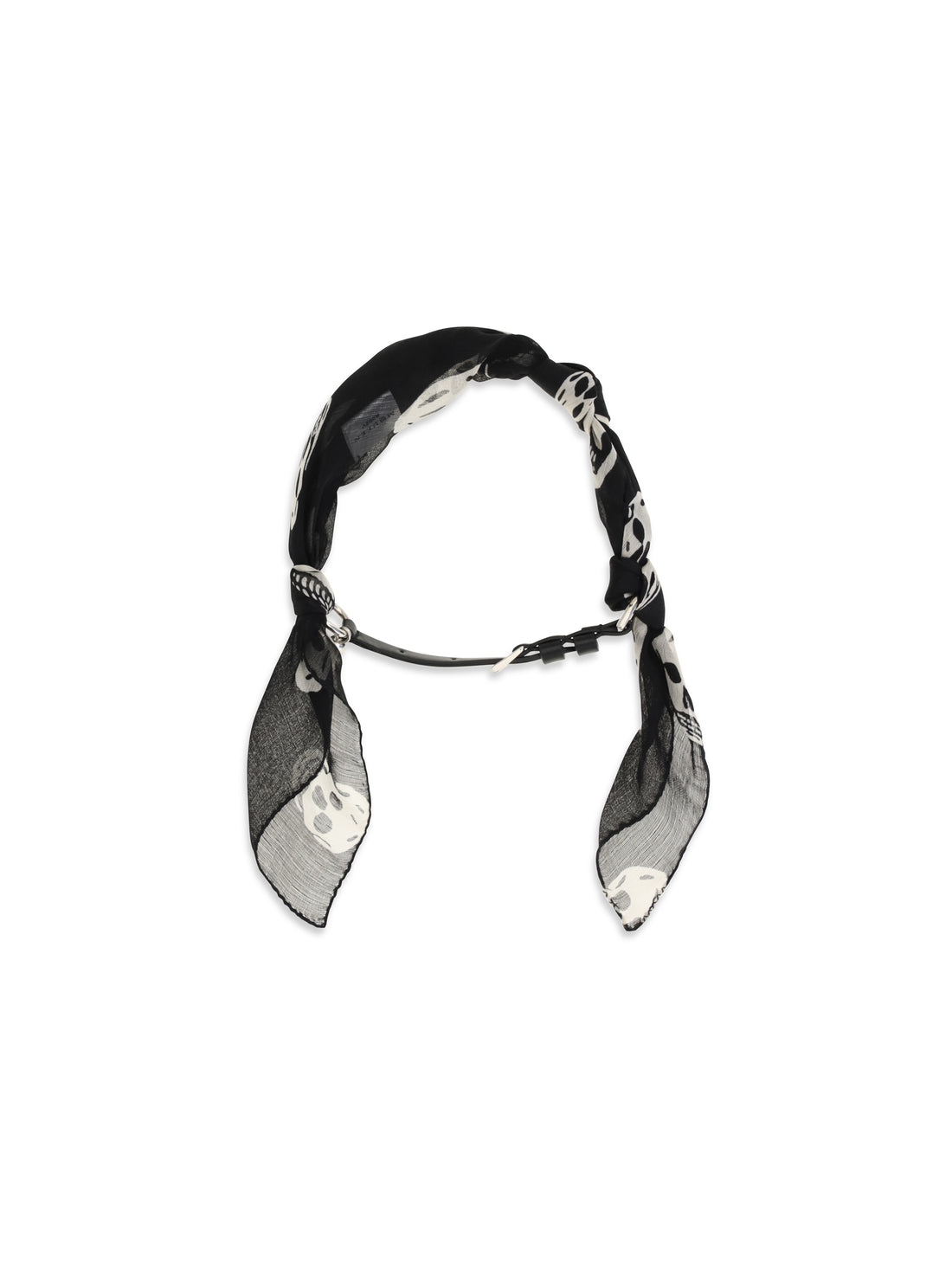 ALEXANDER MCQUEEN OS double-wrap skull scarf bracelet