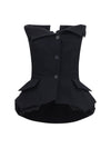 cotton bustier corset top