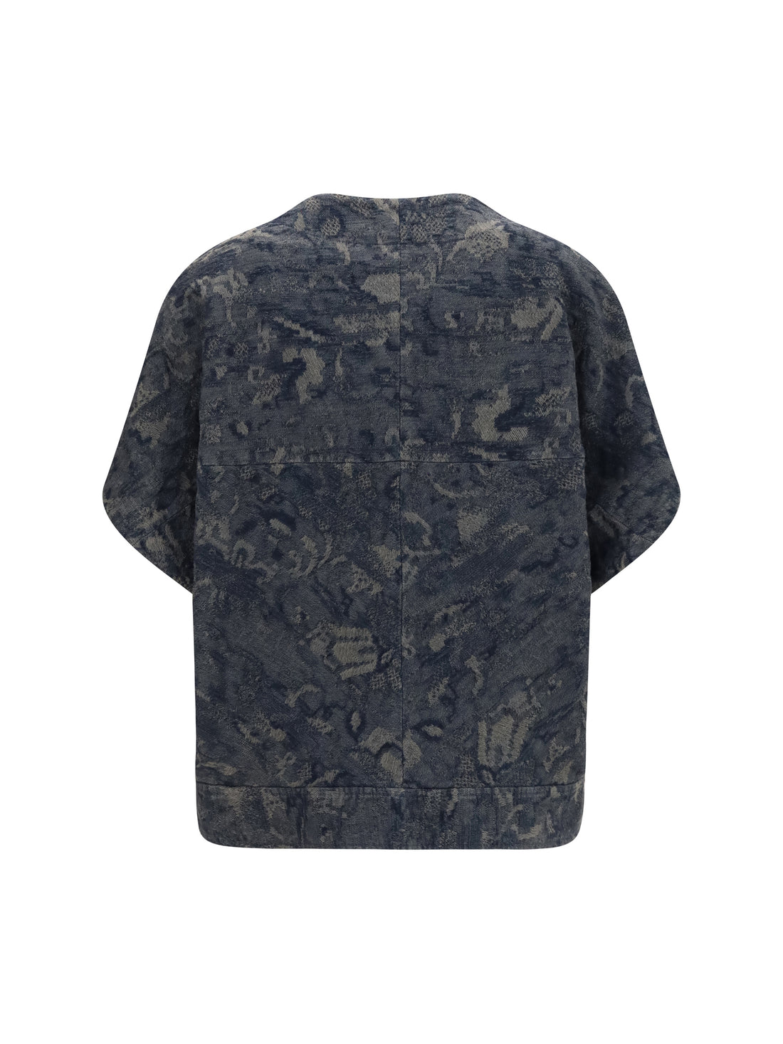 GIORGIO ARMANI 44 jacket in oversized floral jacquard denim