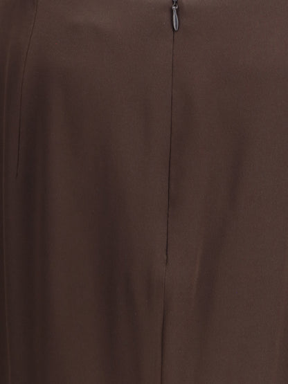 TOM FORD 40 satin midi skirt