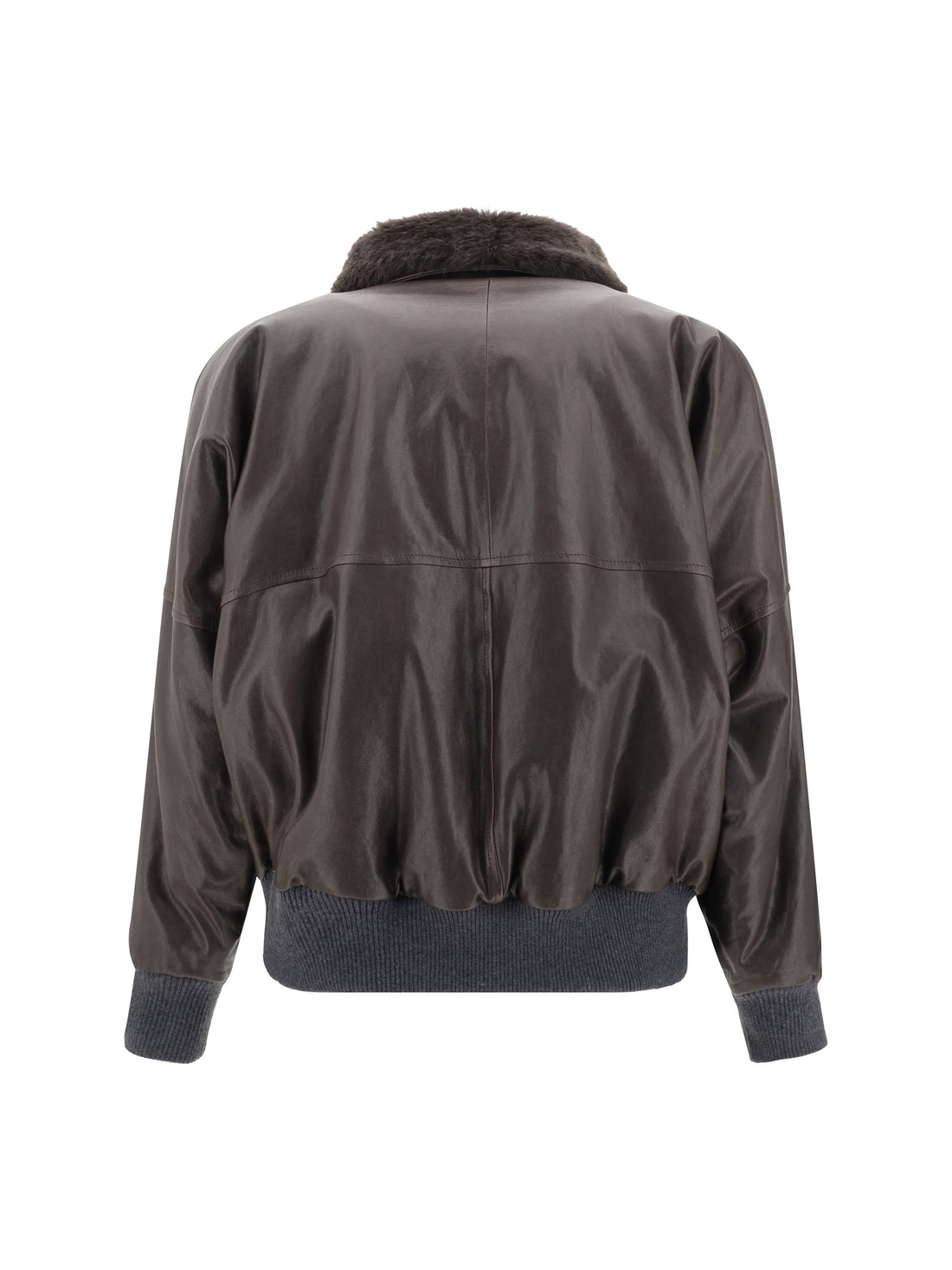 BRUNELLO CUCINELLI 42 leather jacket