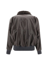 BRUNELLO CUCINELLI 42 leather jacket