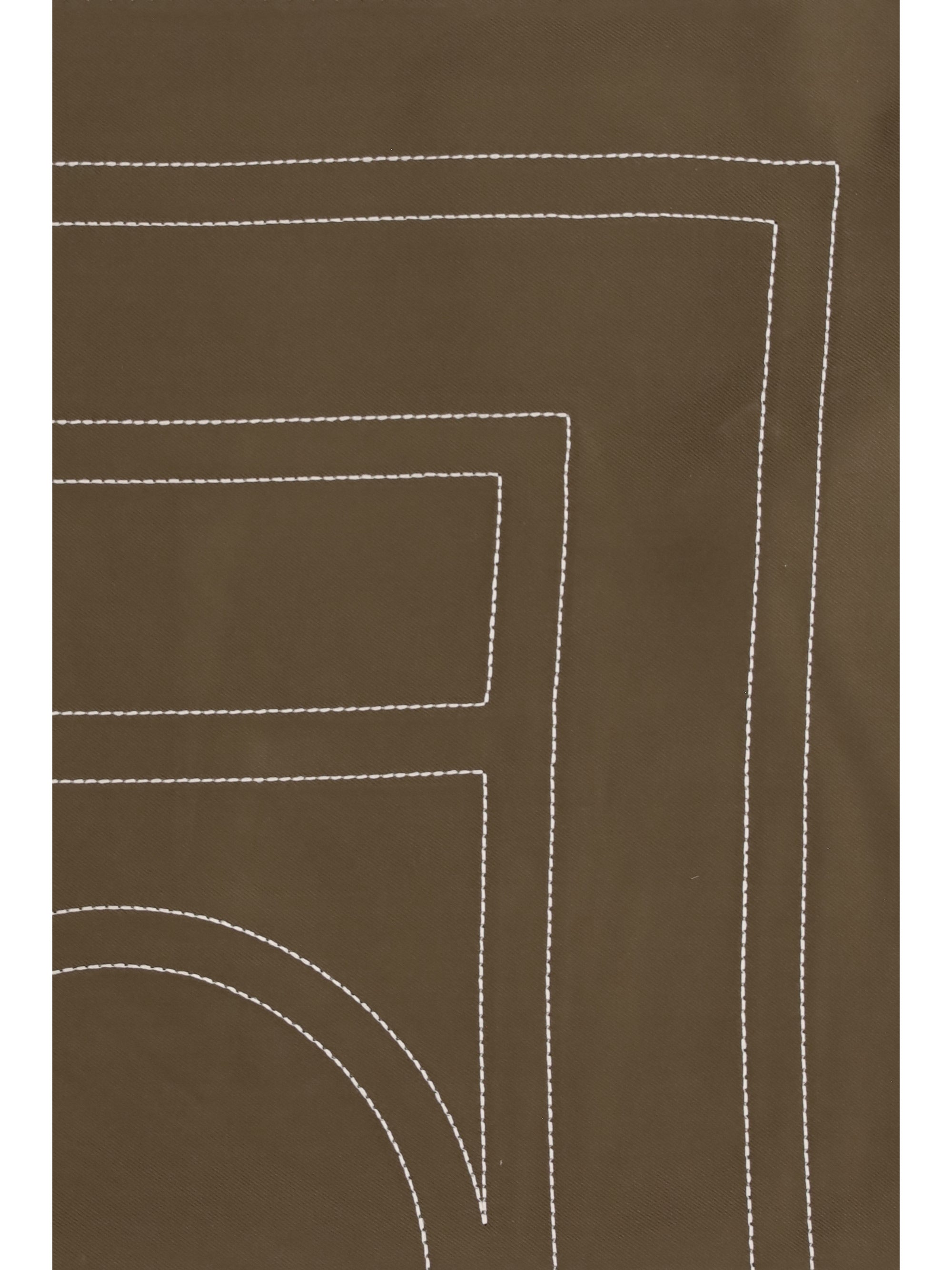 silk scarf with embroidery
