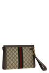 ophidia gg clutch bag in gg supreme fabric