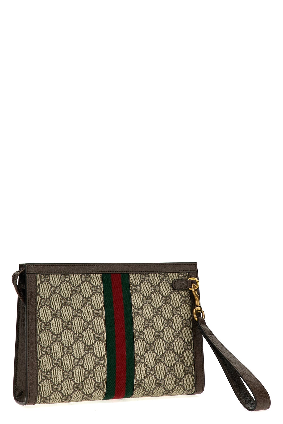 ophidia gg clutch bag in gg supreme fabric