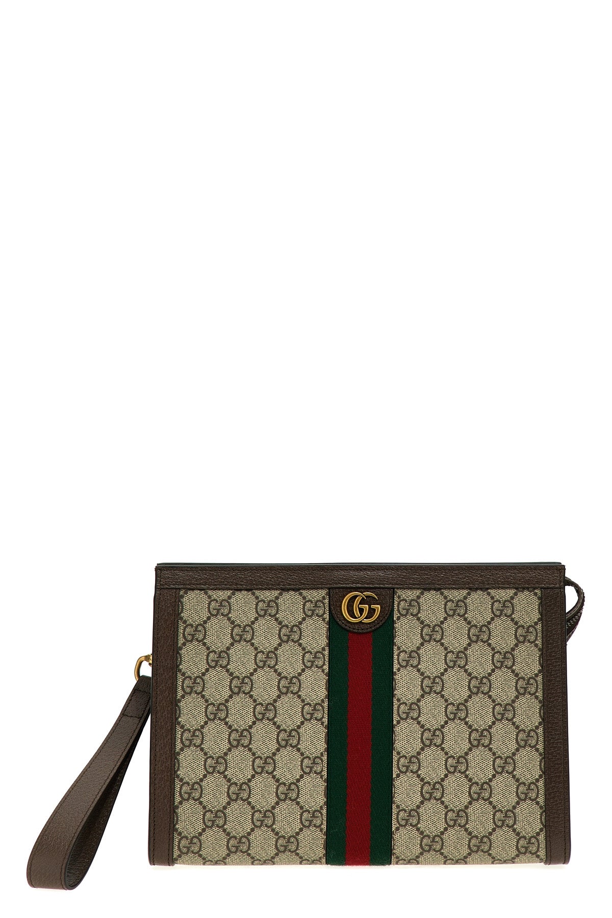 ophidia gg clutch bag in gg supreme fabric