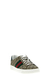 gucci ace sneakers in gg supreme fabric