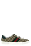 gucci ace sneakers in gg supreme fabric