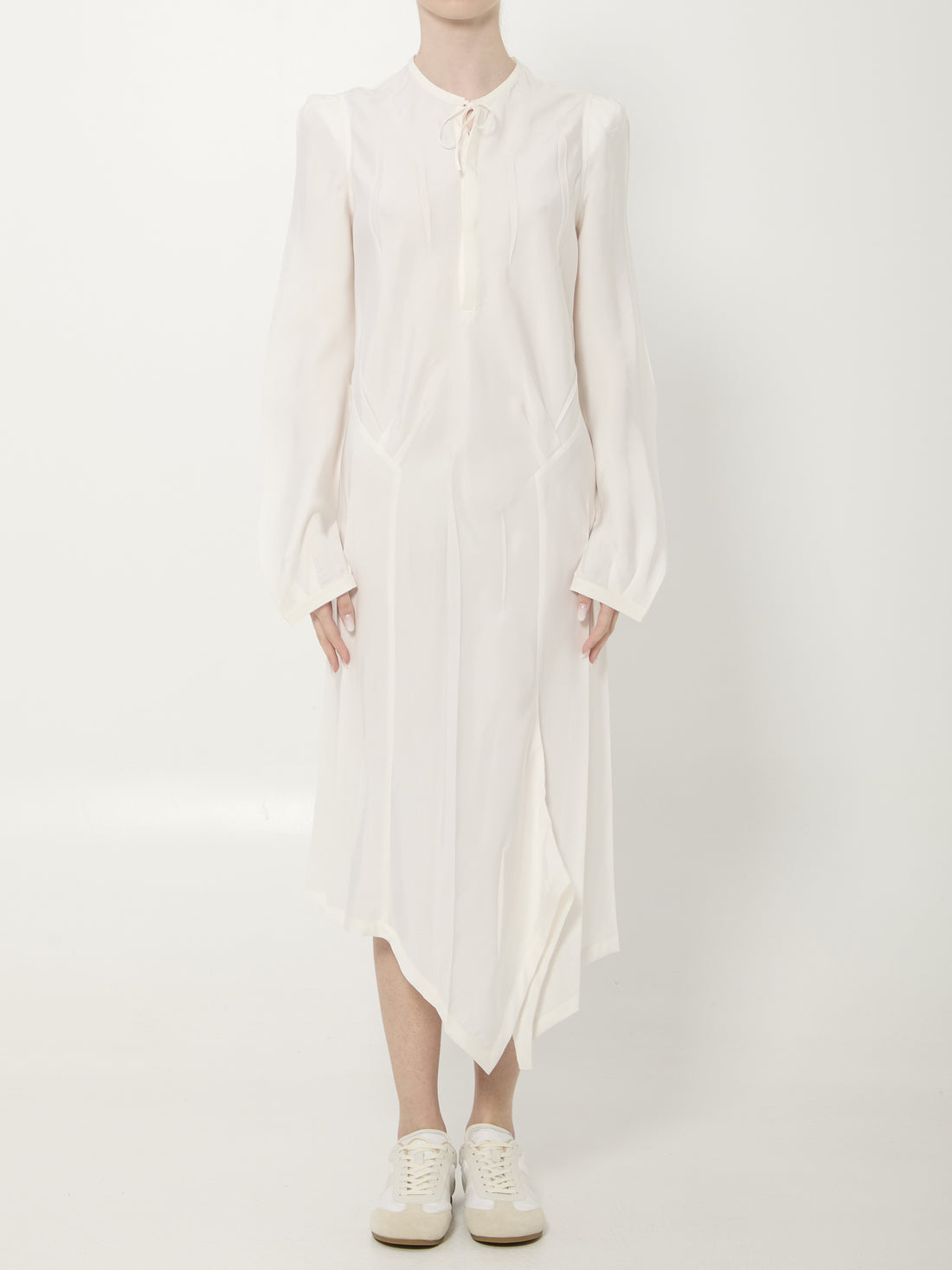 LEMAIRE 38 creased bias midi dress