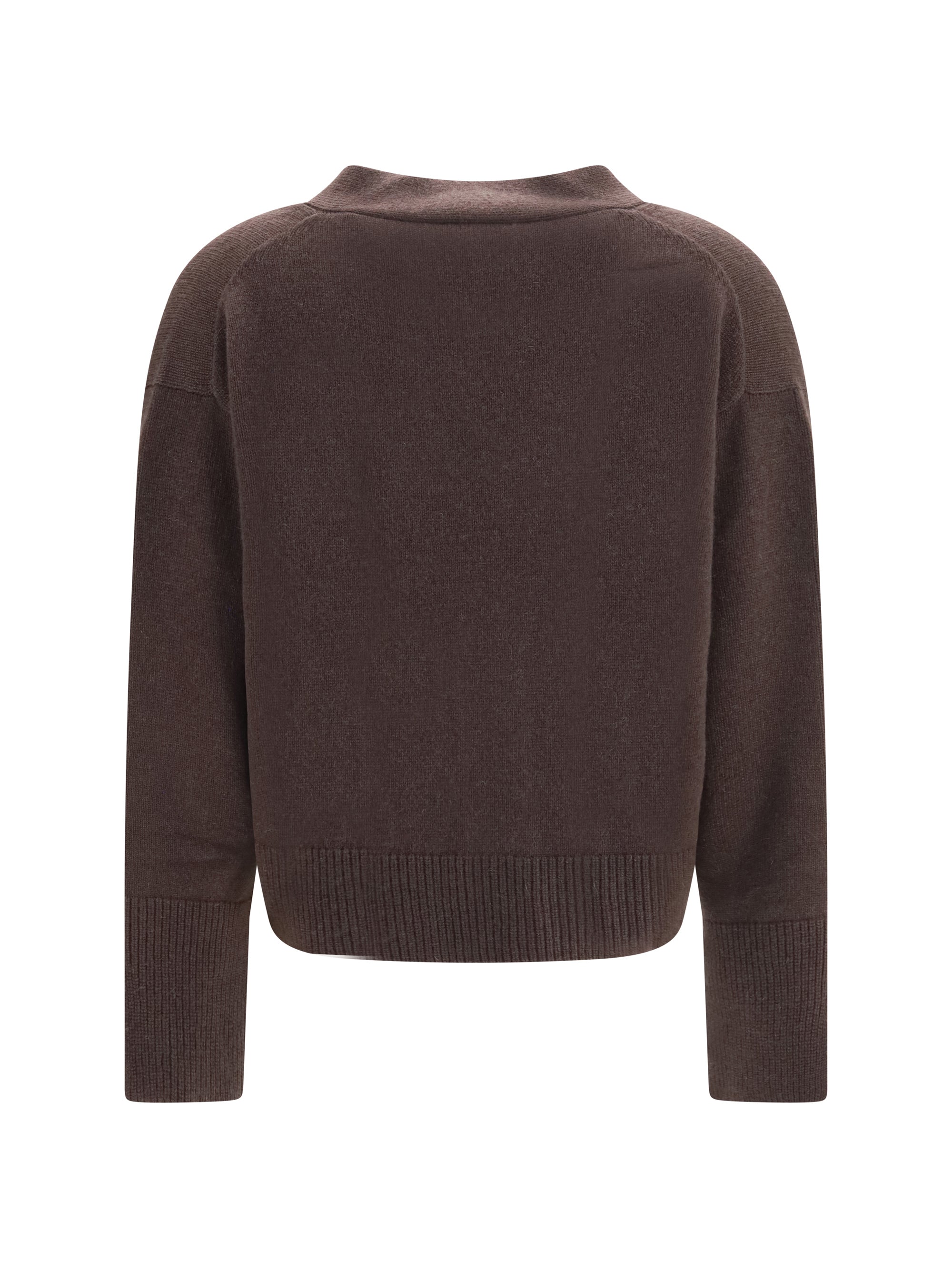 cashmere v-neck buttoned cardigan
