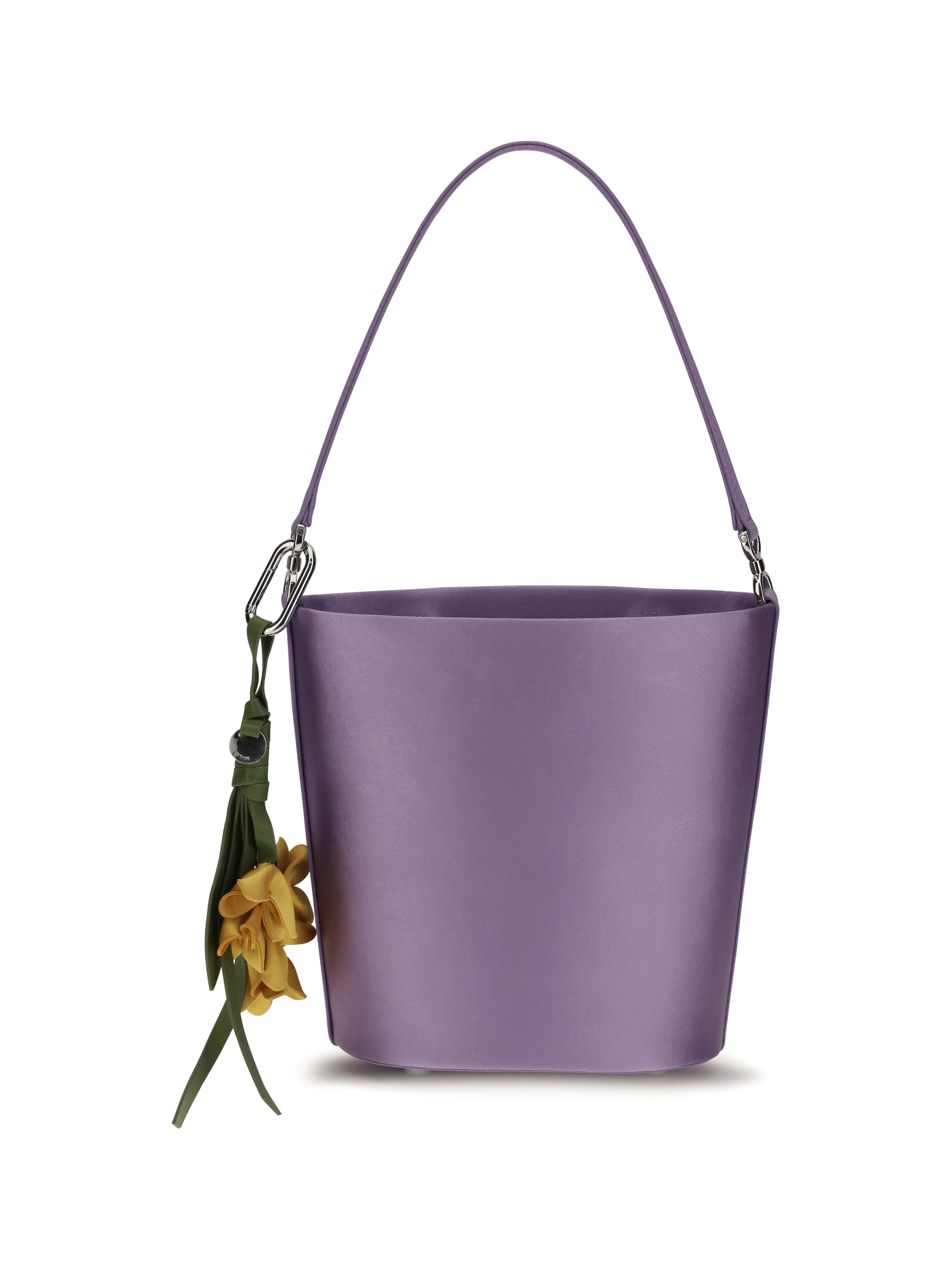 satin bucket bag