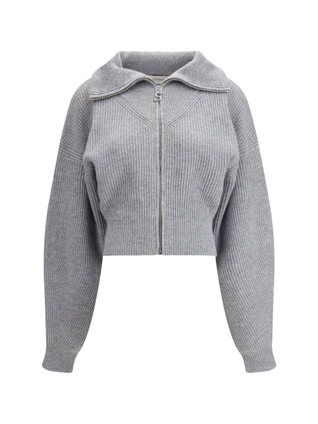 MAX MARA SPORTMAX M grey calipso cardigan