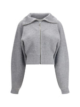 MAX MARA SPORTMAX M grey calipso cardigan