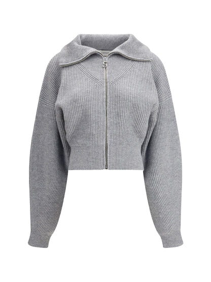 MAX MARA SPORTMAX M grey calipso cardigan