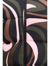 printed hooded puffer jacket
