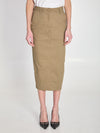 cotton gabardine skirt