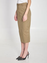 THE LATEST  40 cotton gabardine skirt