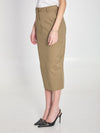 cotton gabardine skirt