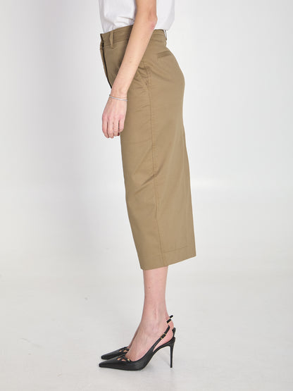THE LATEST  40 cotton gabardine skirt