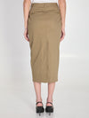 cotton gabardine skirt