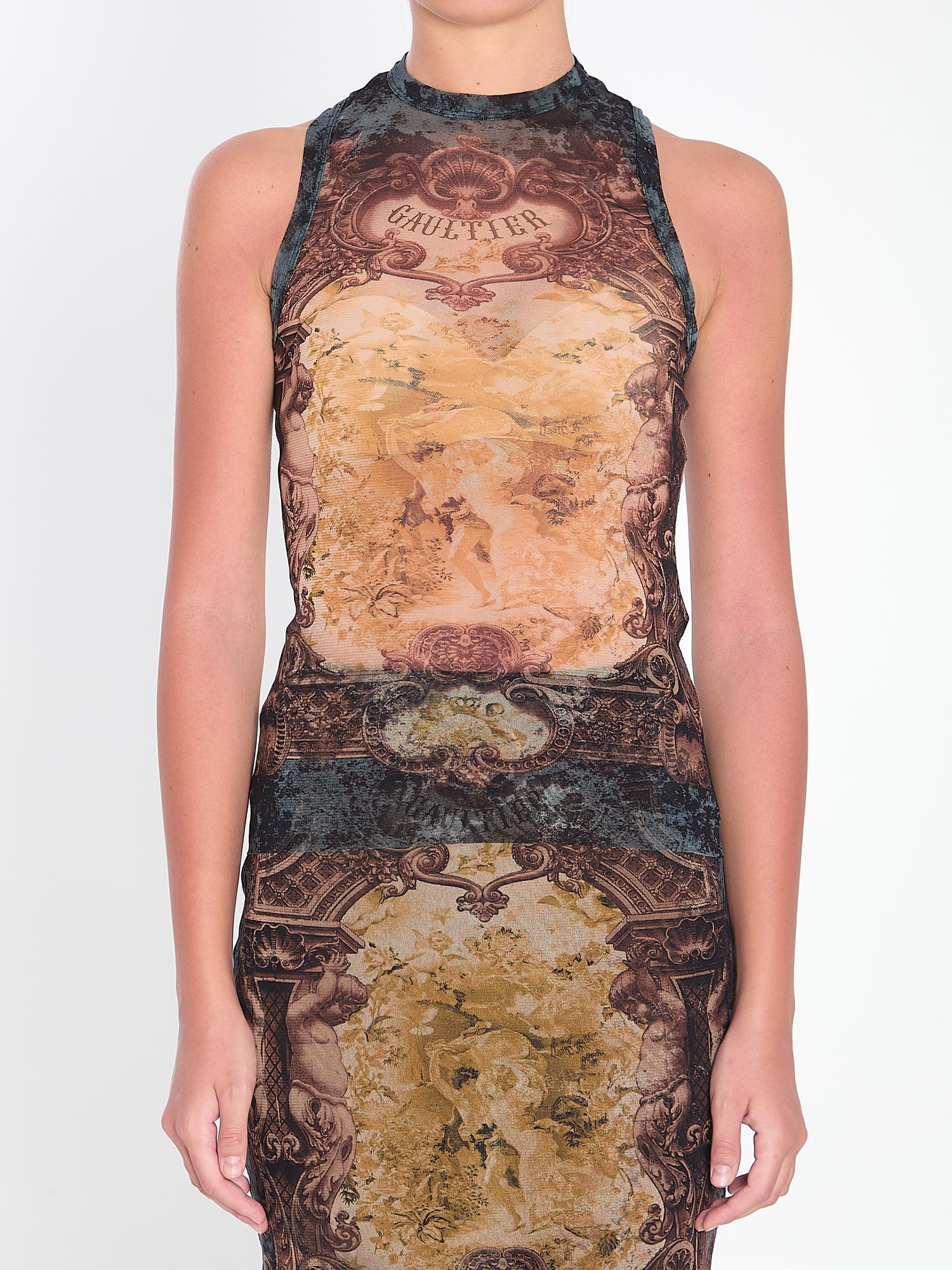 JEAN PAUL GAULTIER M médaillon tank top 