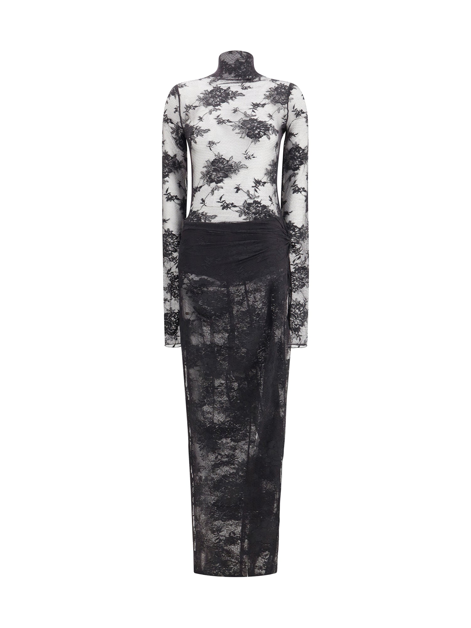 THE ANDAMANE 42 tessa sheer lace jumpsuit