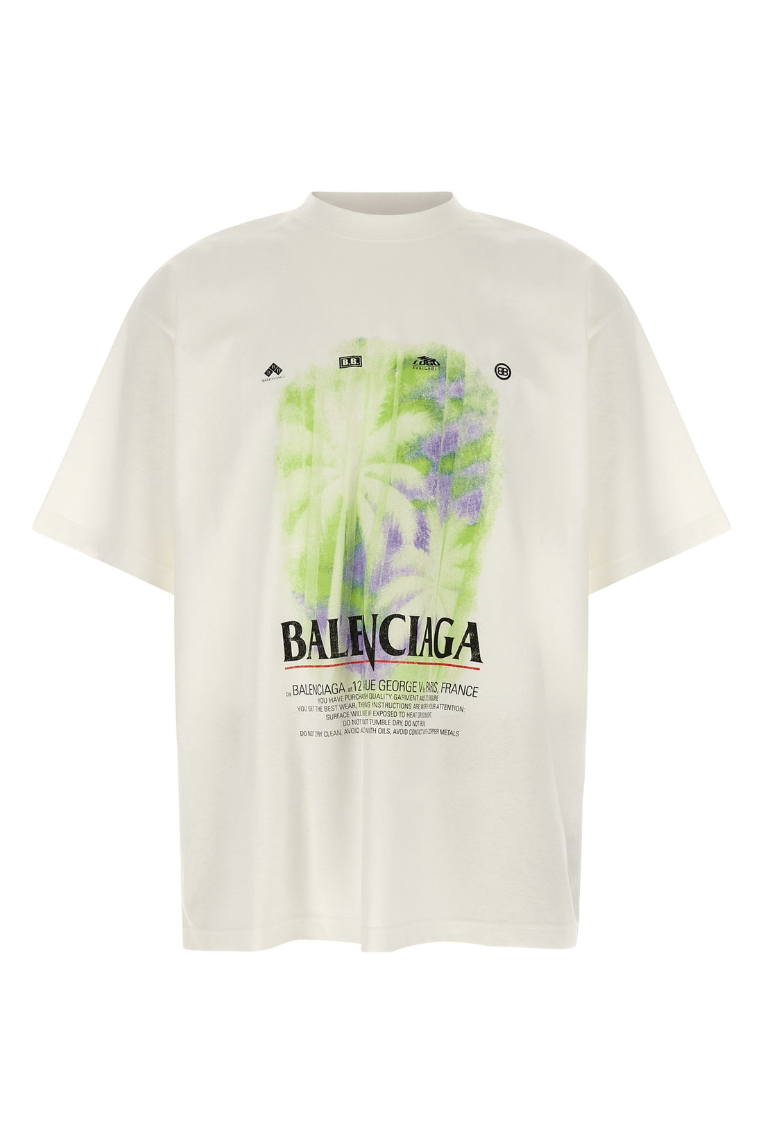 BALENCIAGA L the balenciaga pure white cotton t-shirt
