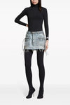 cagole mini skirt in japanese cotton denim