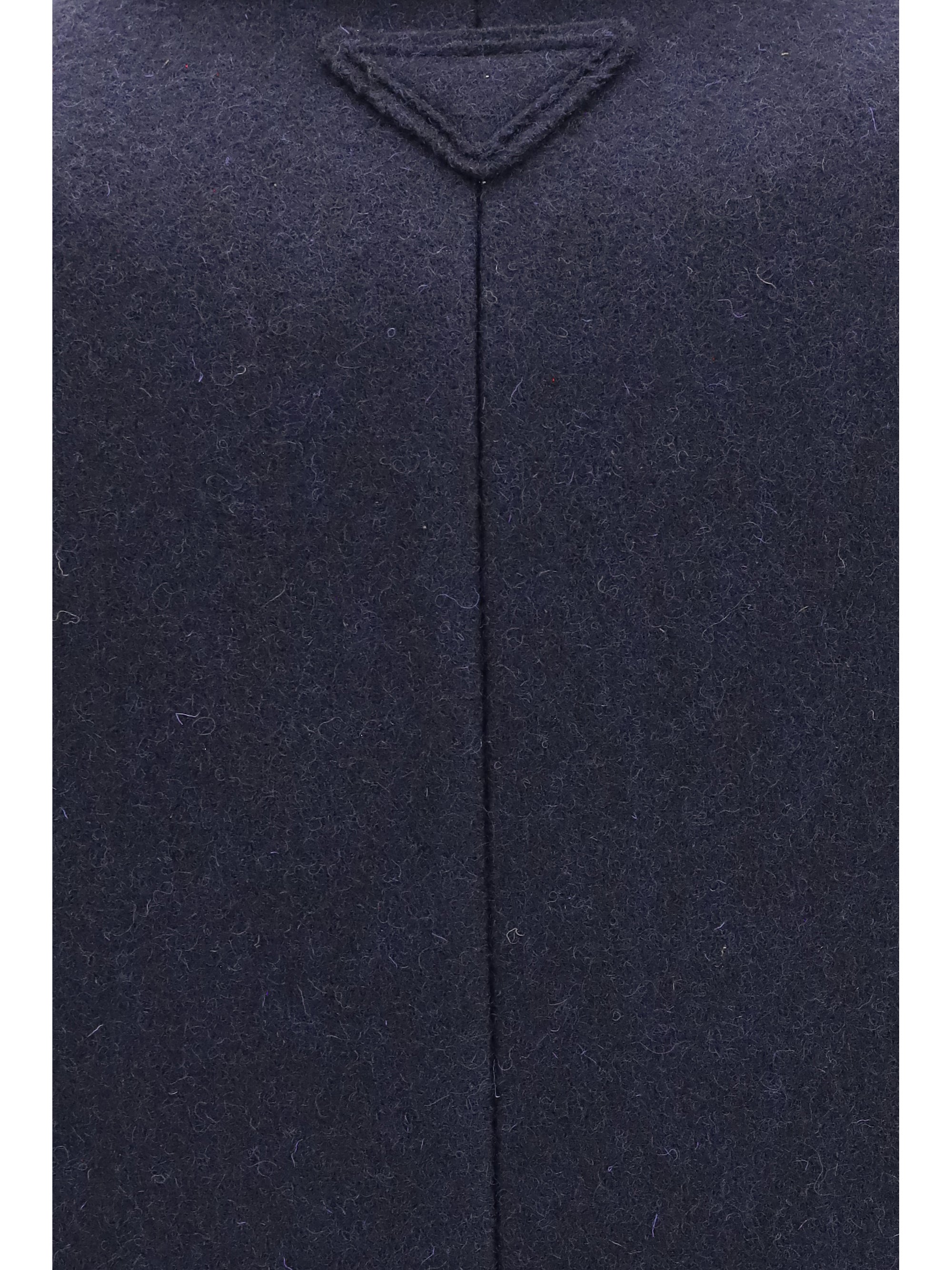 shetland wool double breasted coat