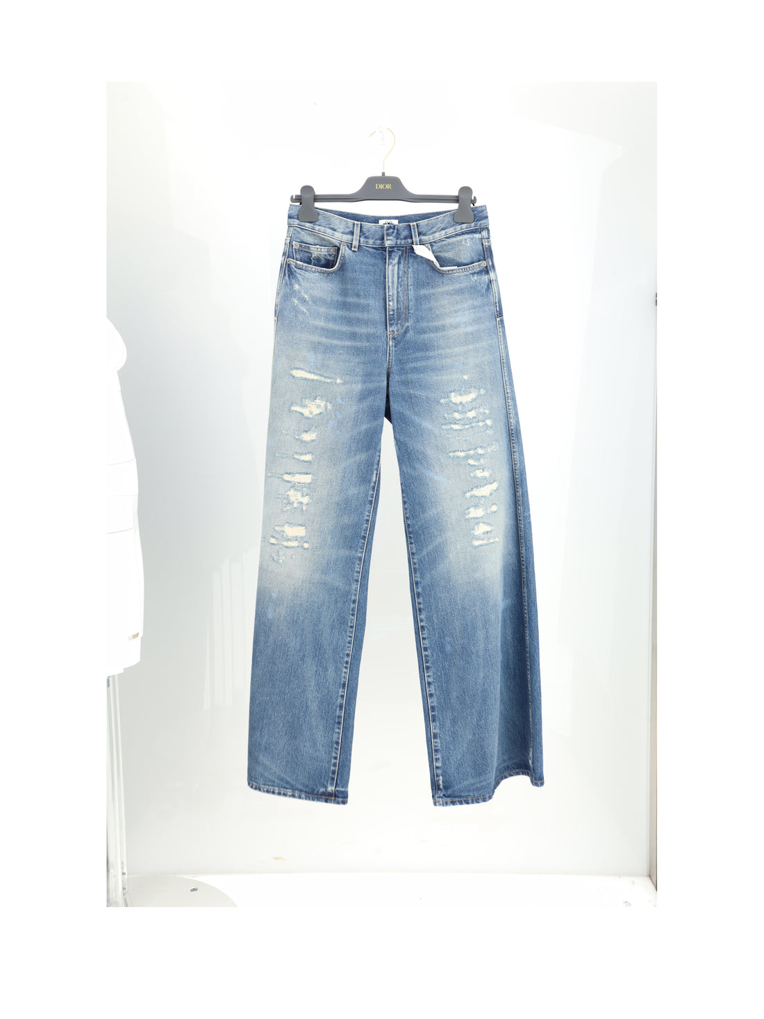 DIOR 40 jeans destroyed
