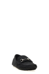 lgoo embossed leather driver loafers