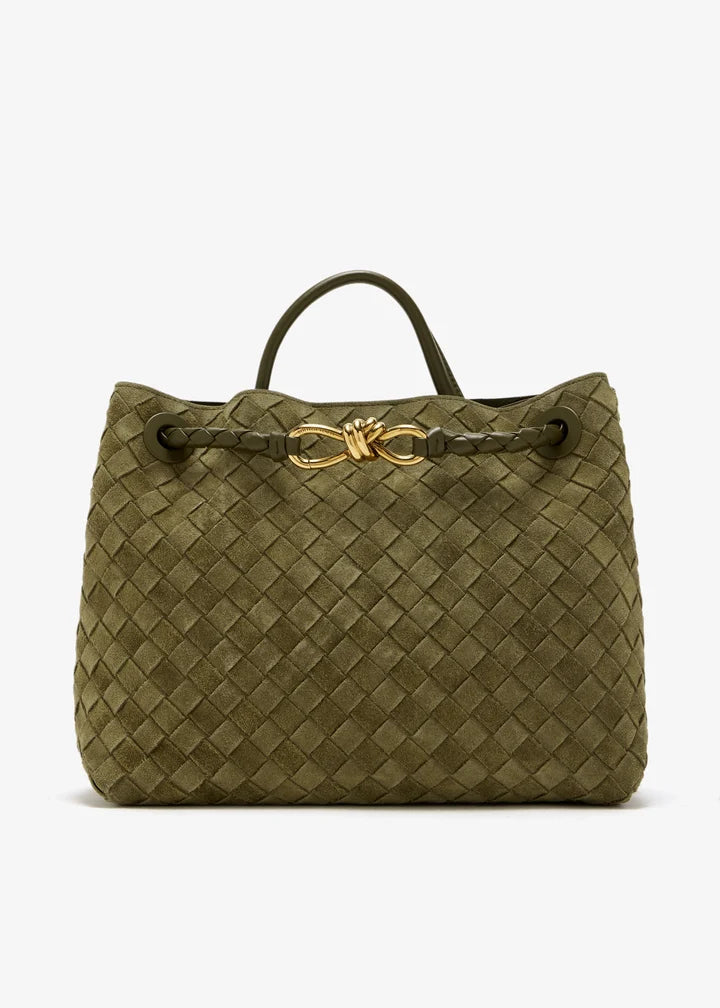 Andiamo Medium Suede Leather Tote