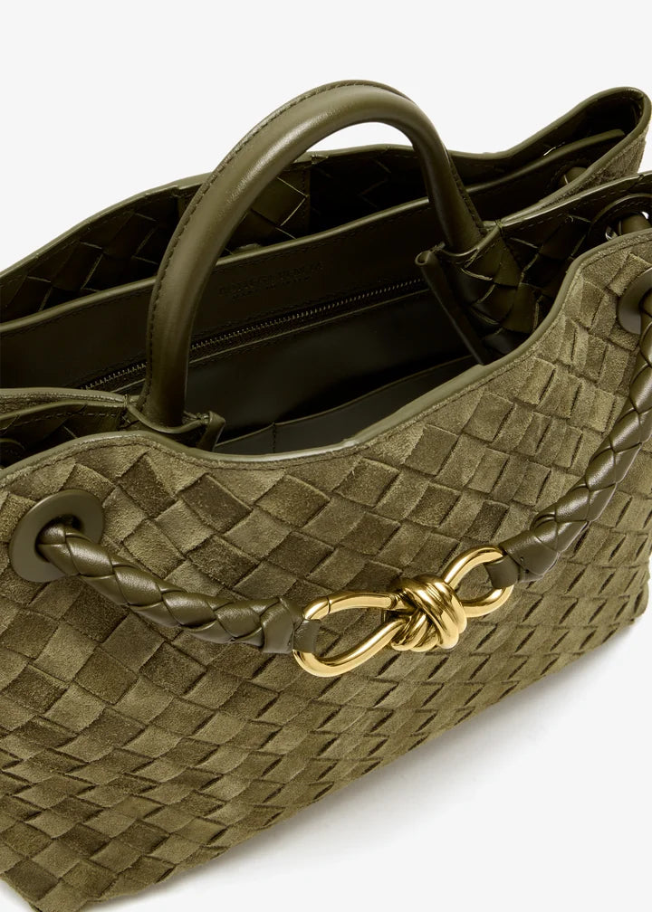 Andiamo Medium Suede Leather Tote