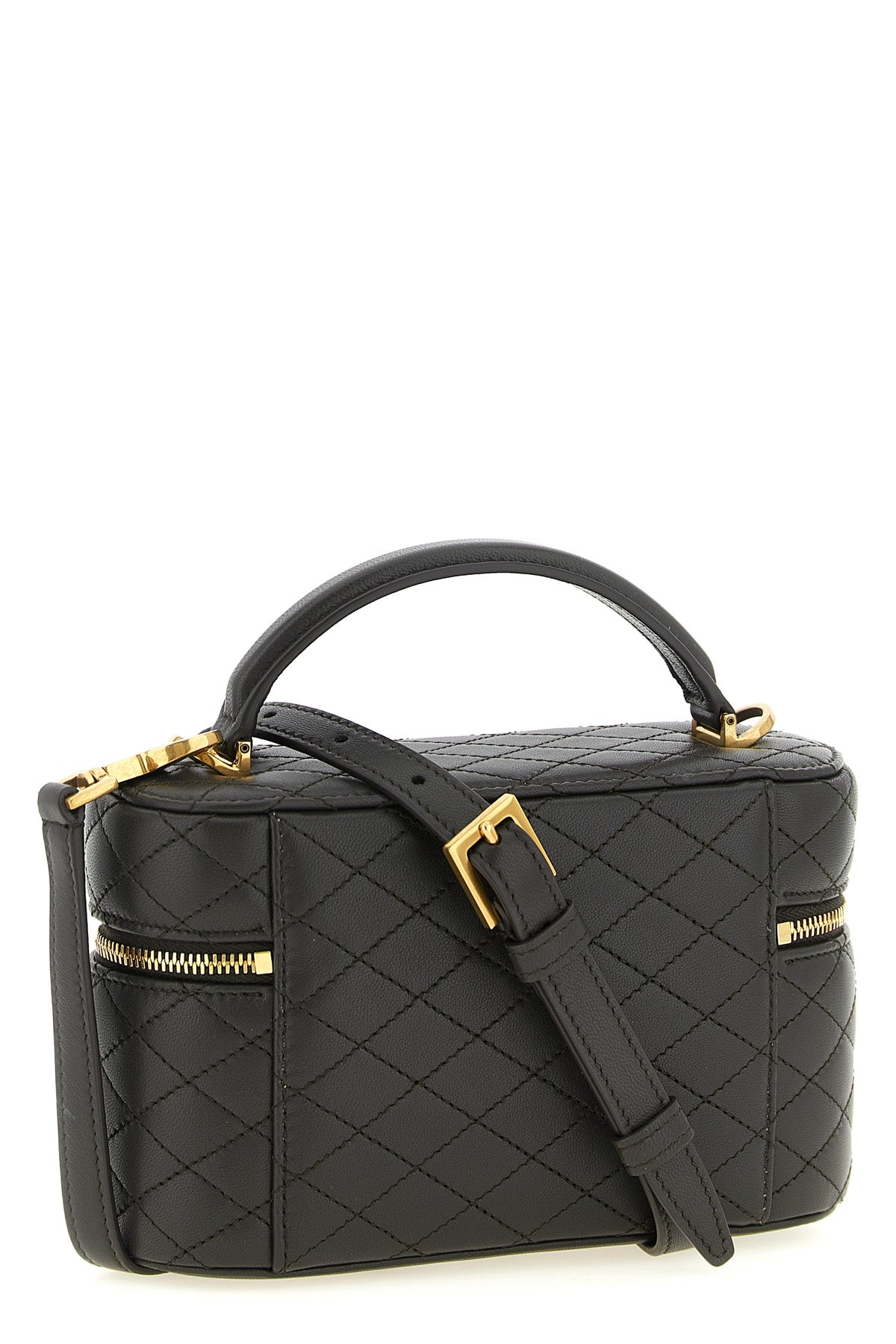 gaby vanity diamond-quilted leather handbag