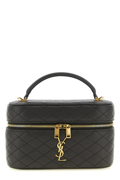 gaby vanity diamond-quilted leather handbag