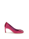 satin trompette pumps