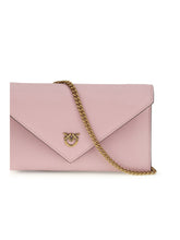 PINKO OS love birds logo mini clutch bag