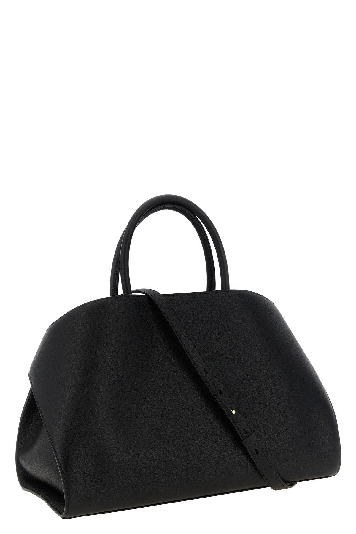 the ferragamo hug m handbag sets new standards of structured luxury through an