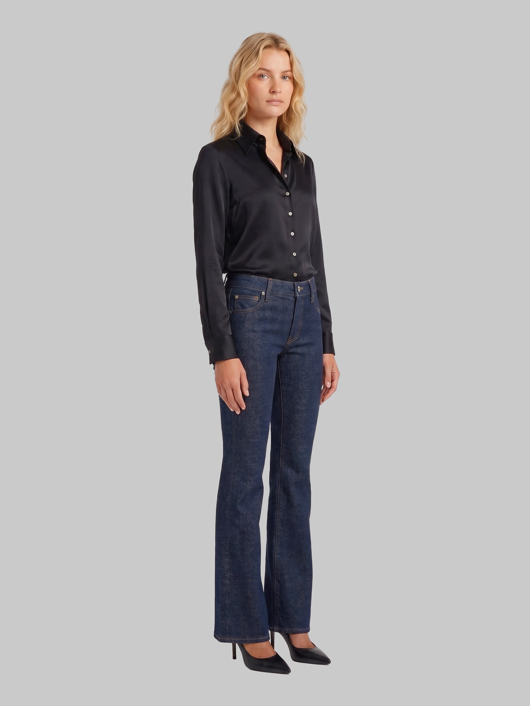 comfortable low-rise jeans