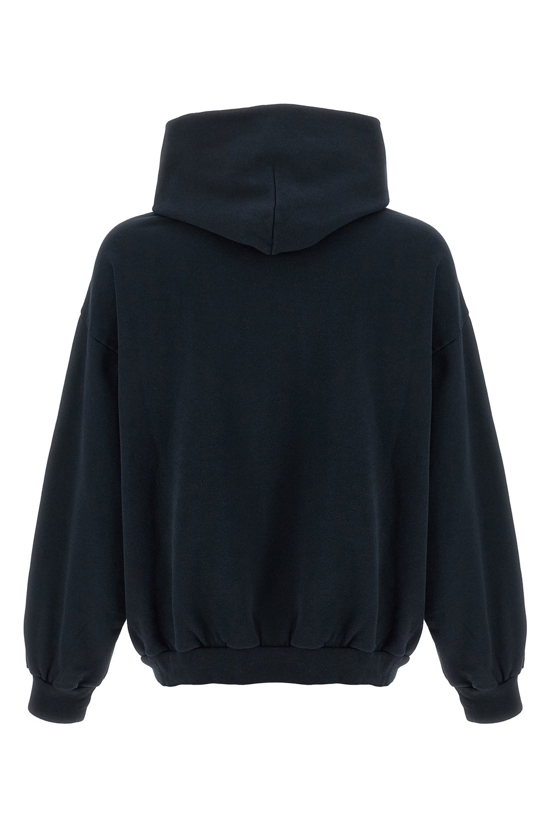 BALENCIAGA M nano bb hoodie in faded-effect dry fleece