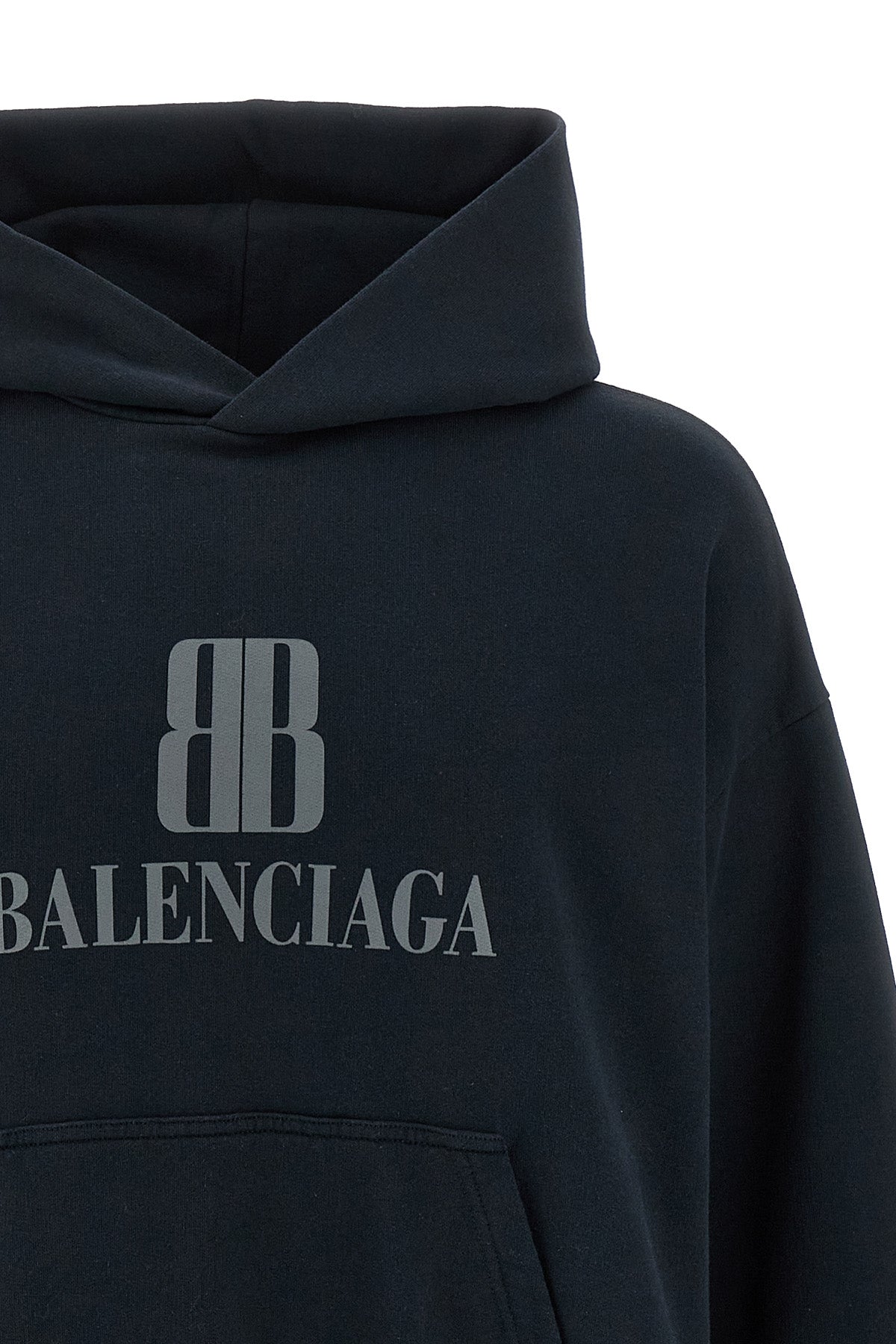 nano bb hoodie in faded-effect dry fleece
