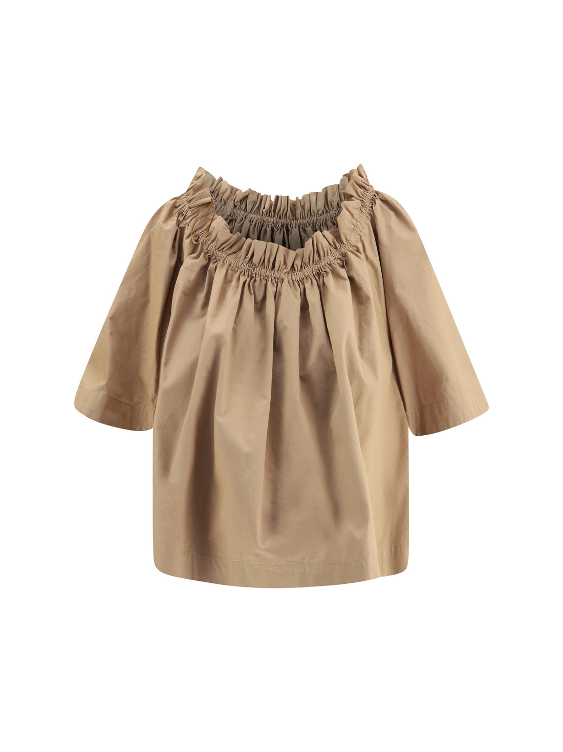 SAINT LAURENT 36 cotton ruffle top